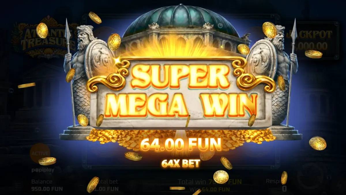 Tampilan visual slot Atlantis Treasure dengan tema bawah laut dan steampunk